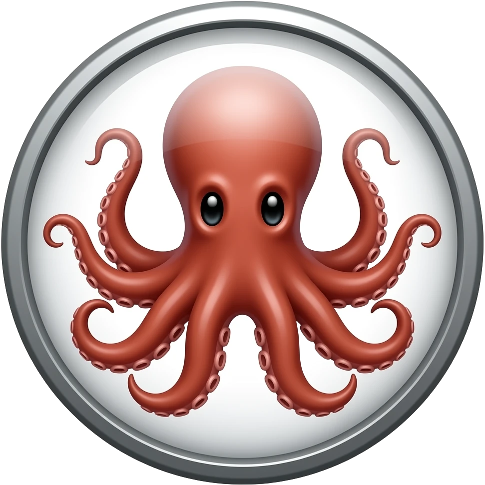 round_shield with octopus emoji