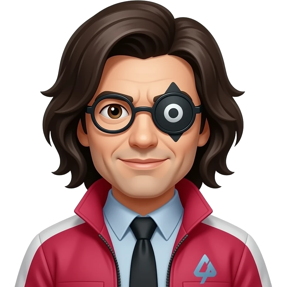 squidgame's frontman that looks like an imposter from among us emoji