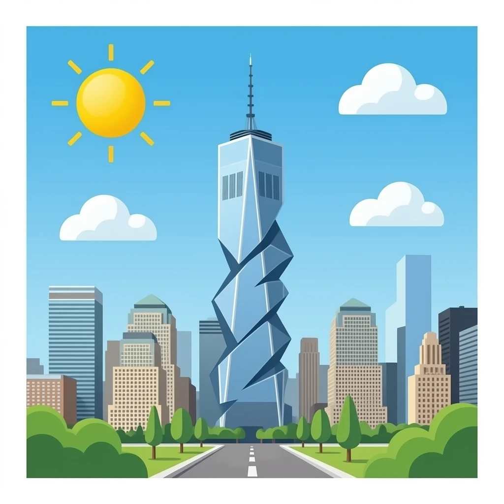 a building shaking in the city emoji