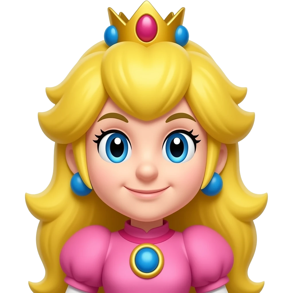 super mario bros peach princess face emoji