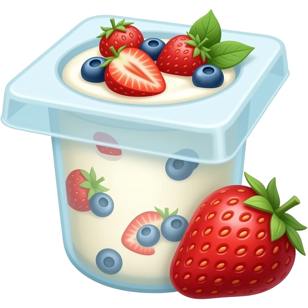 yogurt alla frutta emoji
