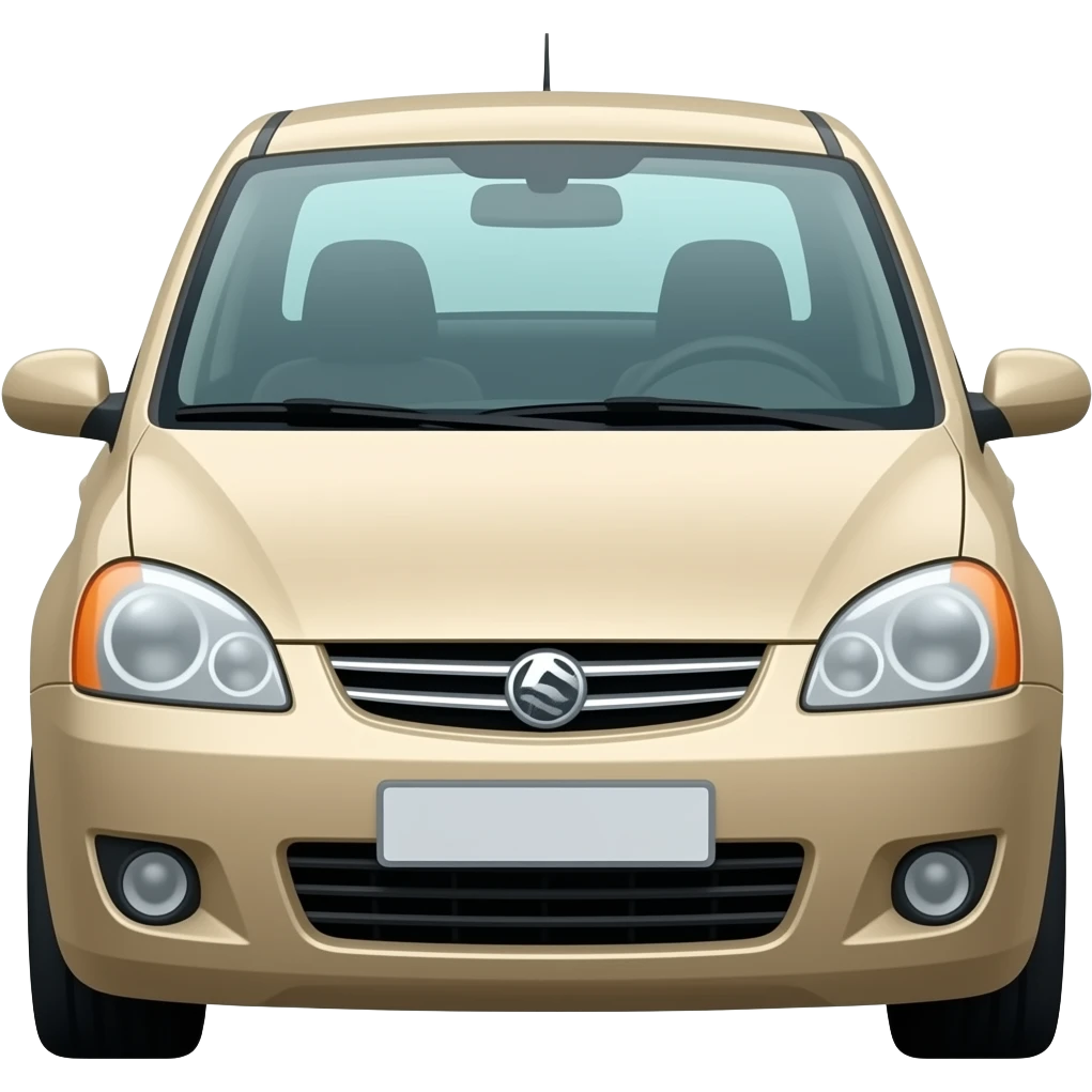 Car type: hatchback model year: 2006 color: beige emoji
