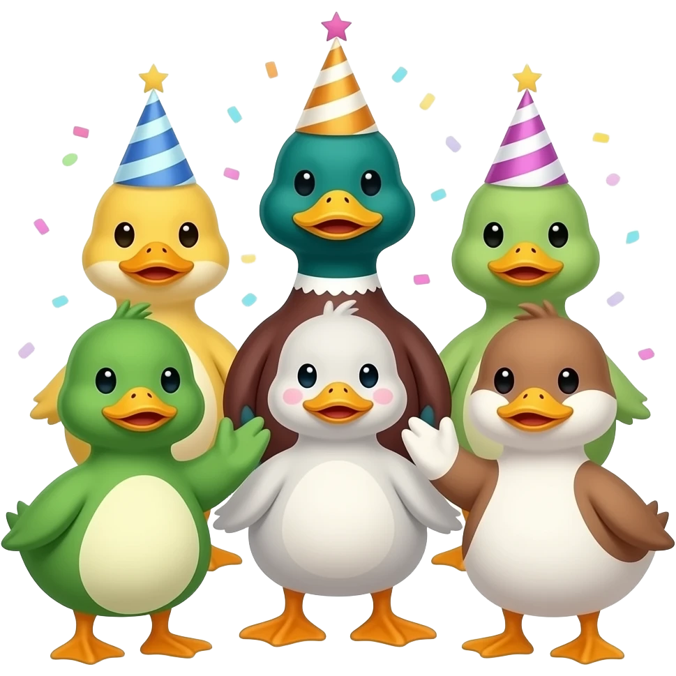 CRITTERS DUCKS BIRTHDAY emoji