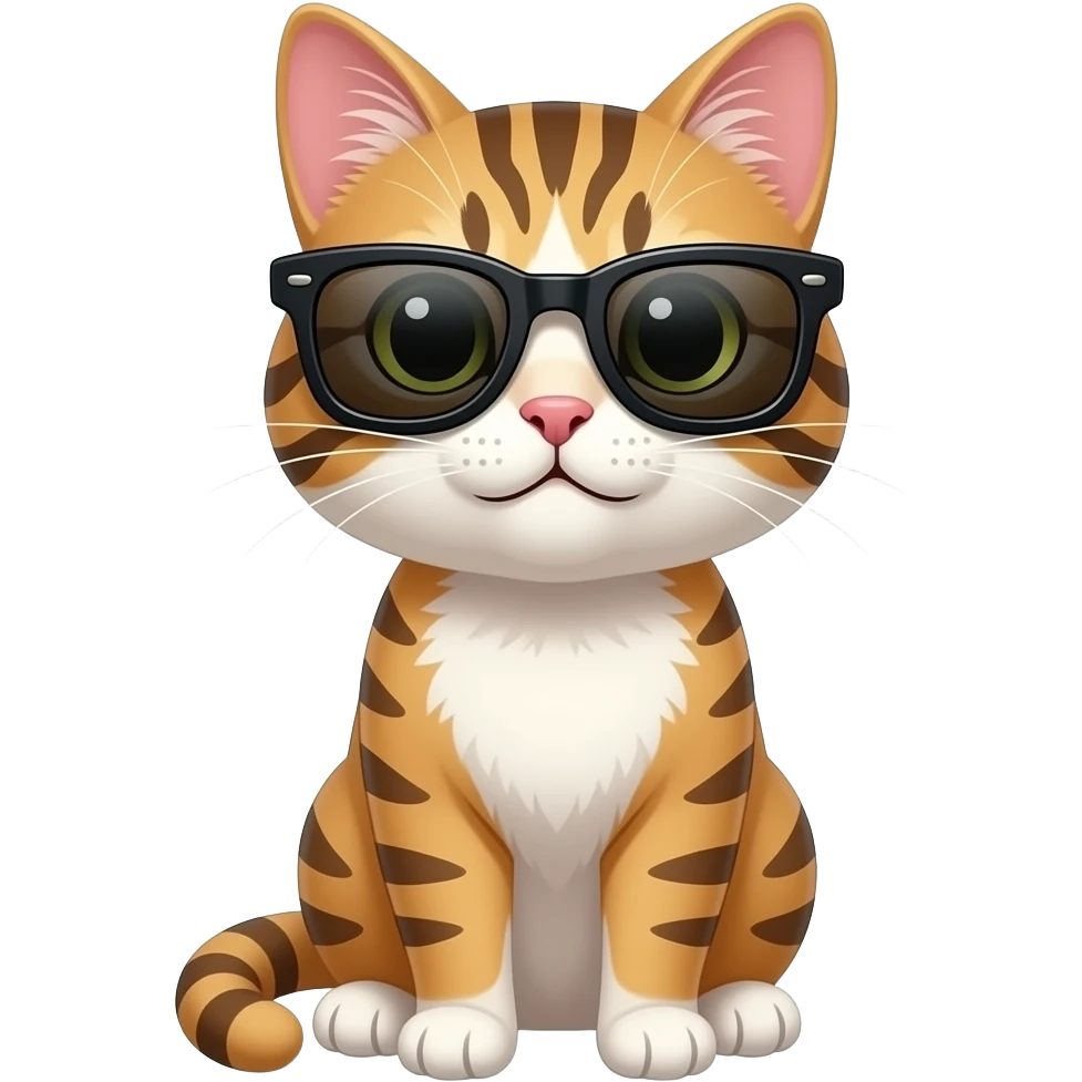 Cat wearing sunglasses emoji