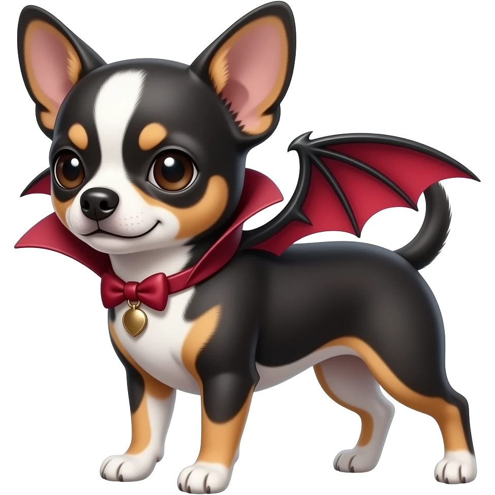 Vampire Chihuahua emoji