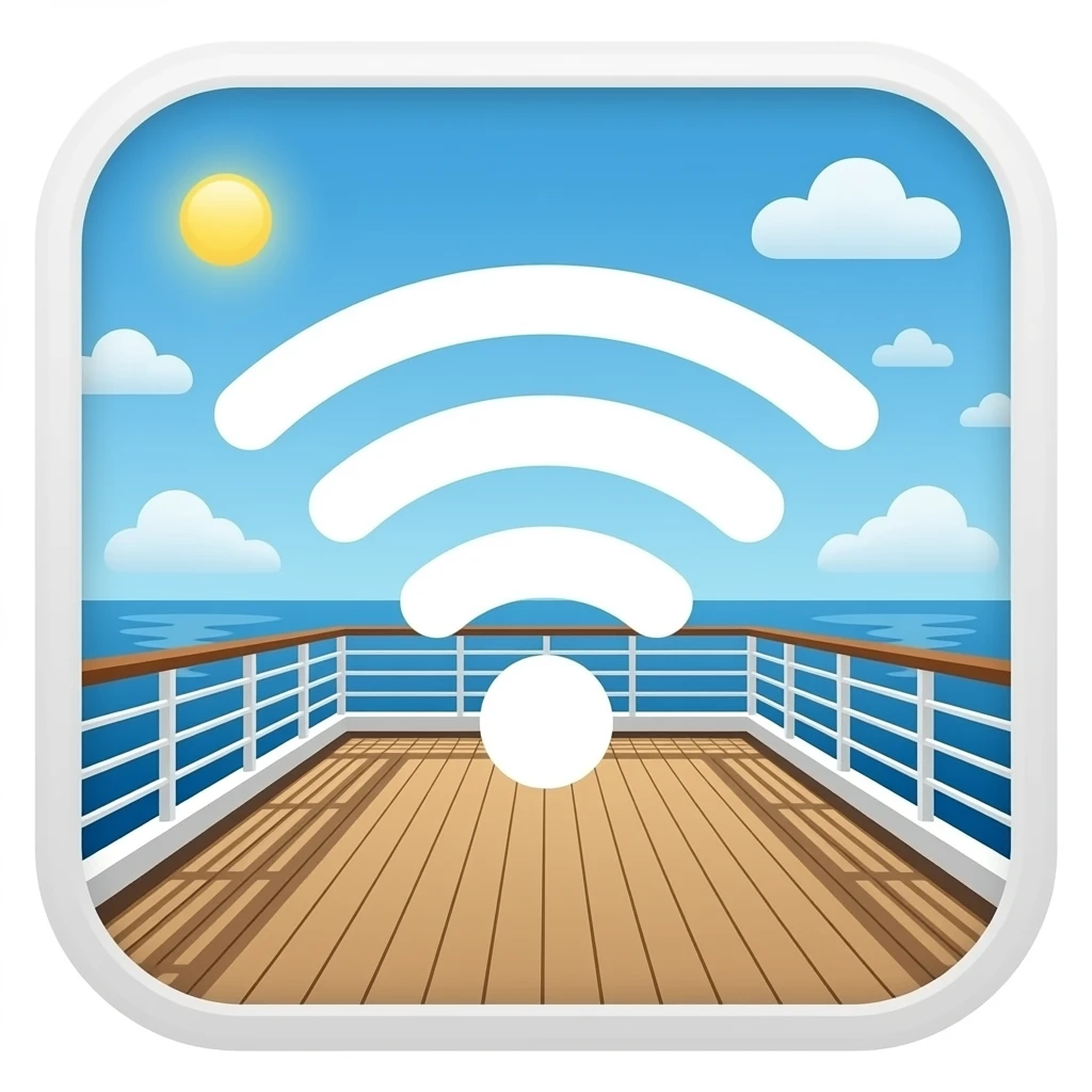 Wifi on Cruiseship emoji