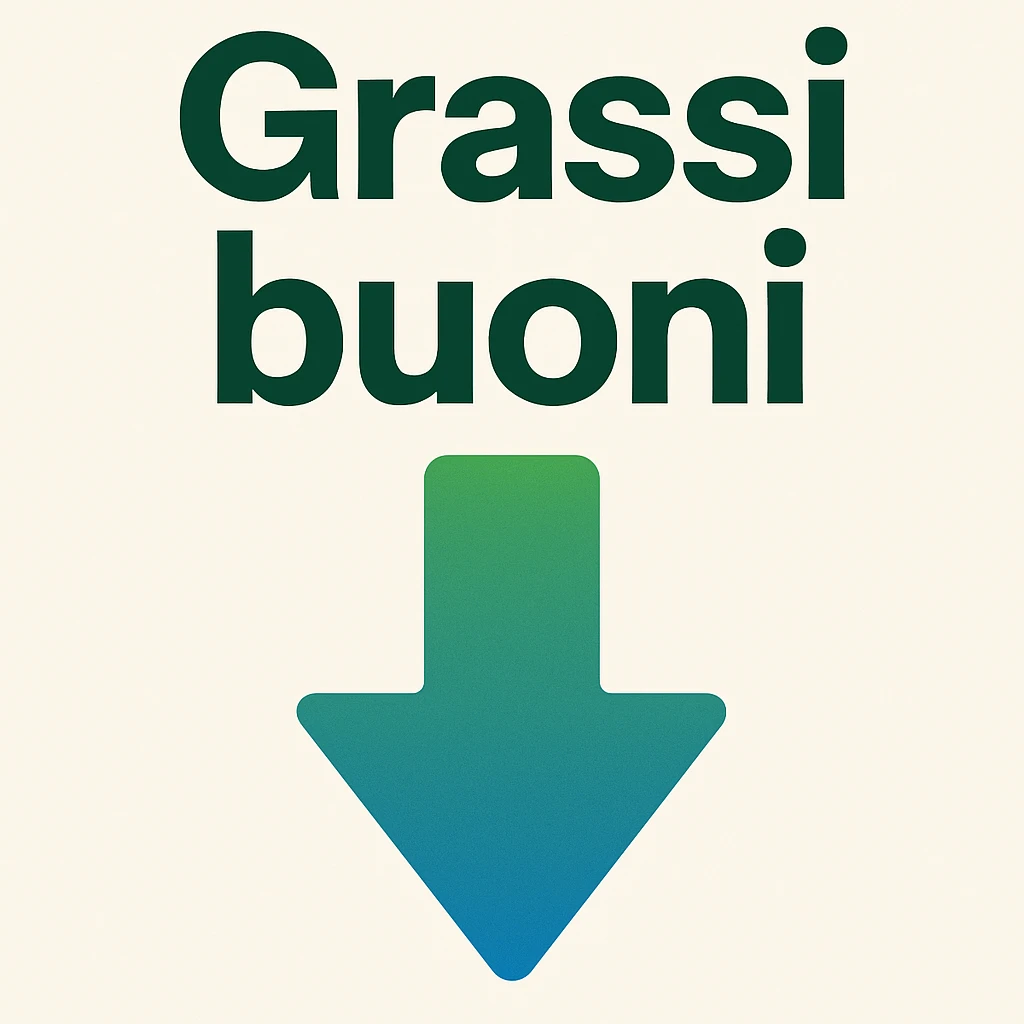 Grassi buoni con freccia in basso emoji