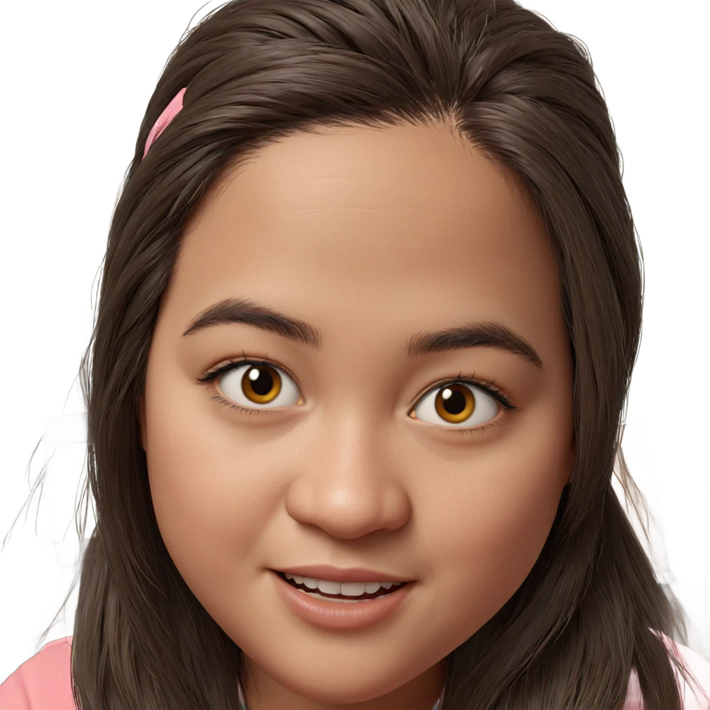 realistic portrait of girl emoji