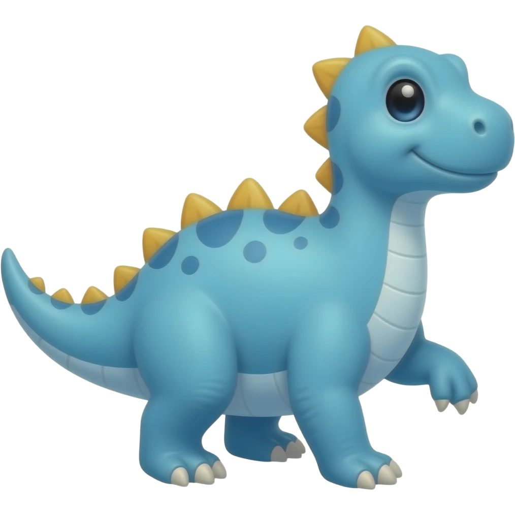 Dinosaurio azul bebe emoji