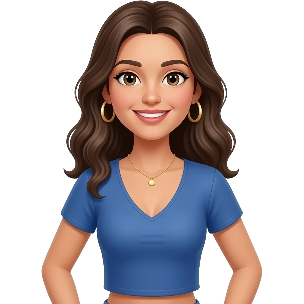 A full body latina emoji