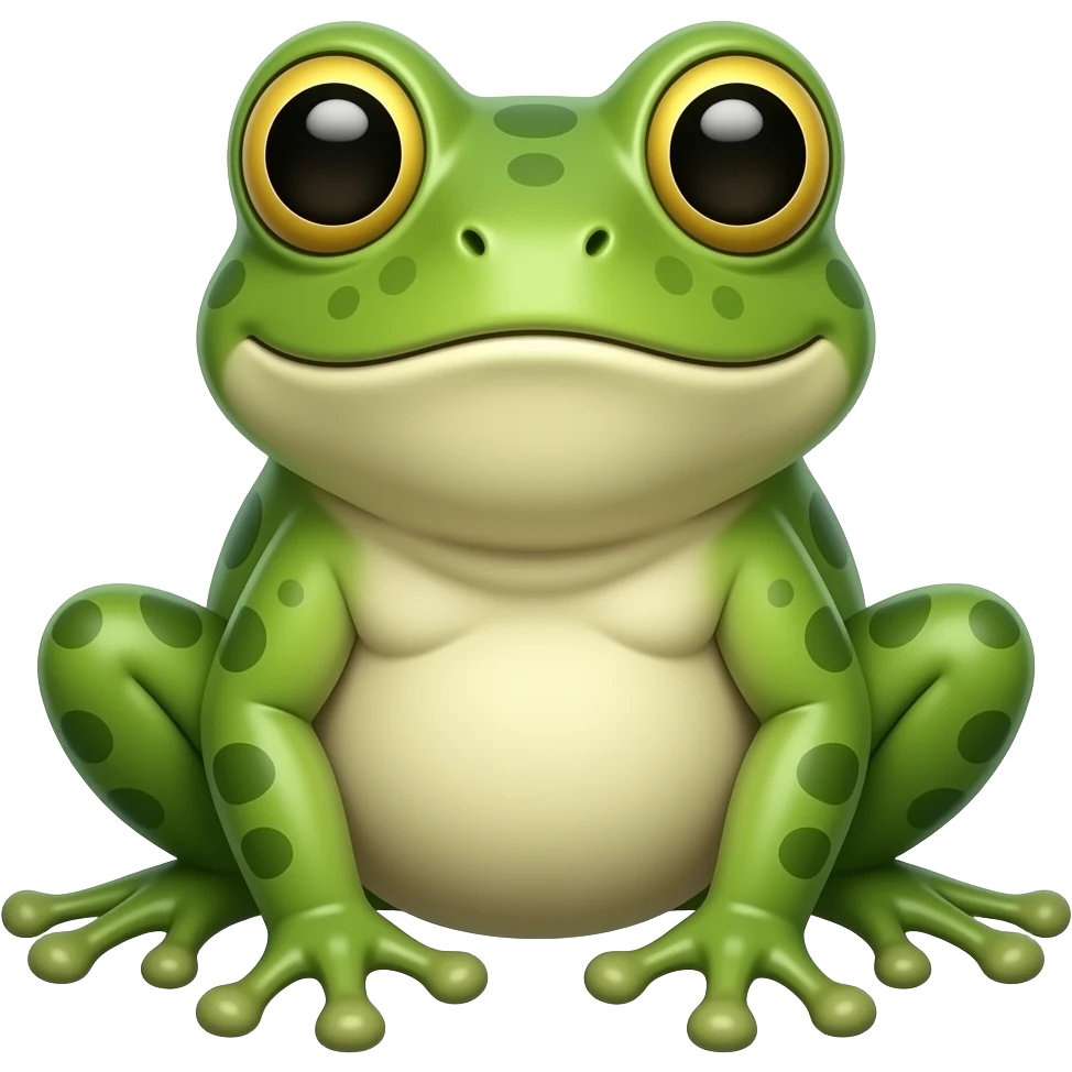 full body of frog emoji🐸 emoji