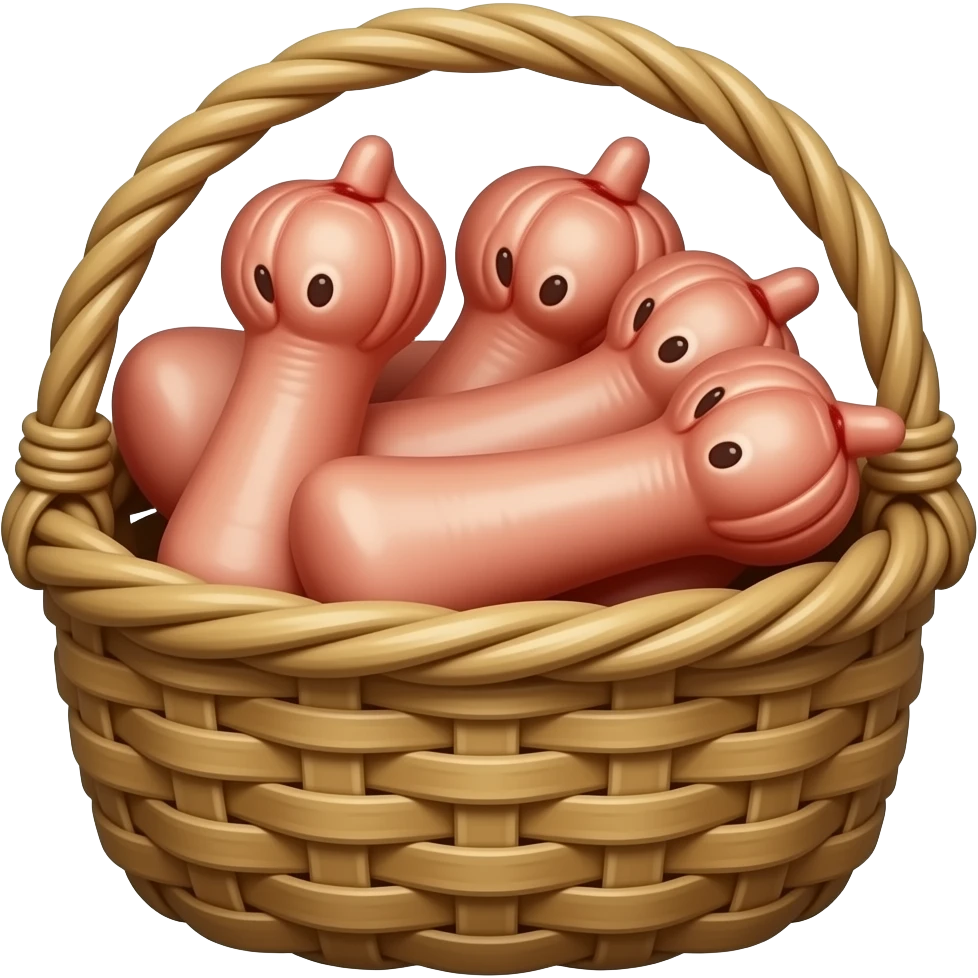 a basket full of dicks emoji