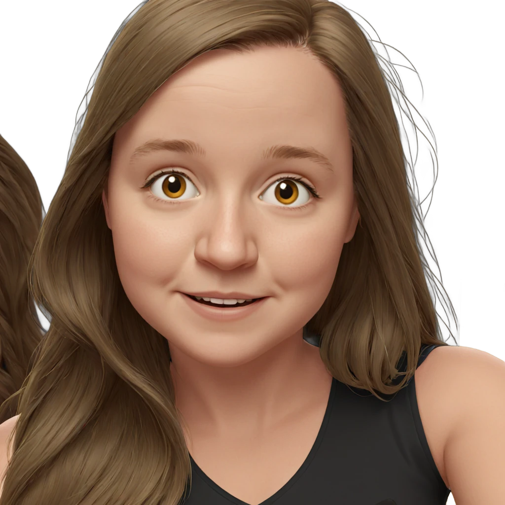 smiling girl with long hair emoji