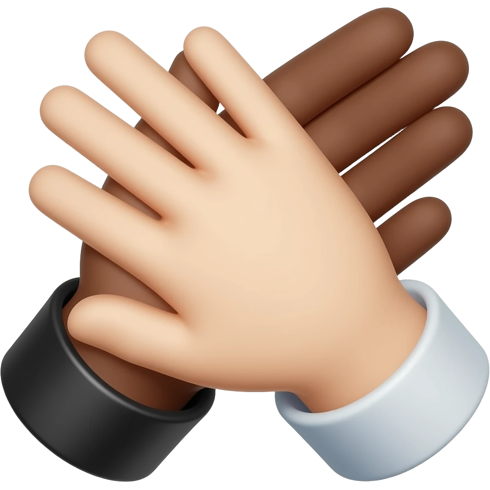 Make me an emoji 🙏🏿🙏🏻 would like this 2 combines Black left, white right emoji