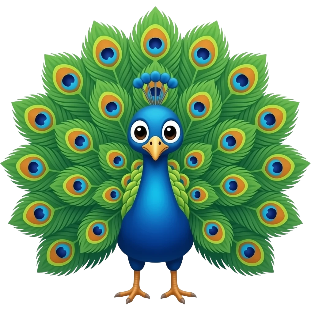 peacock emoji