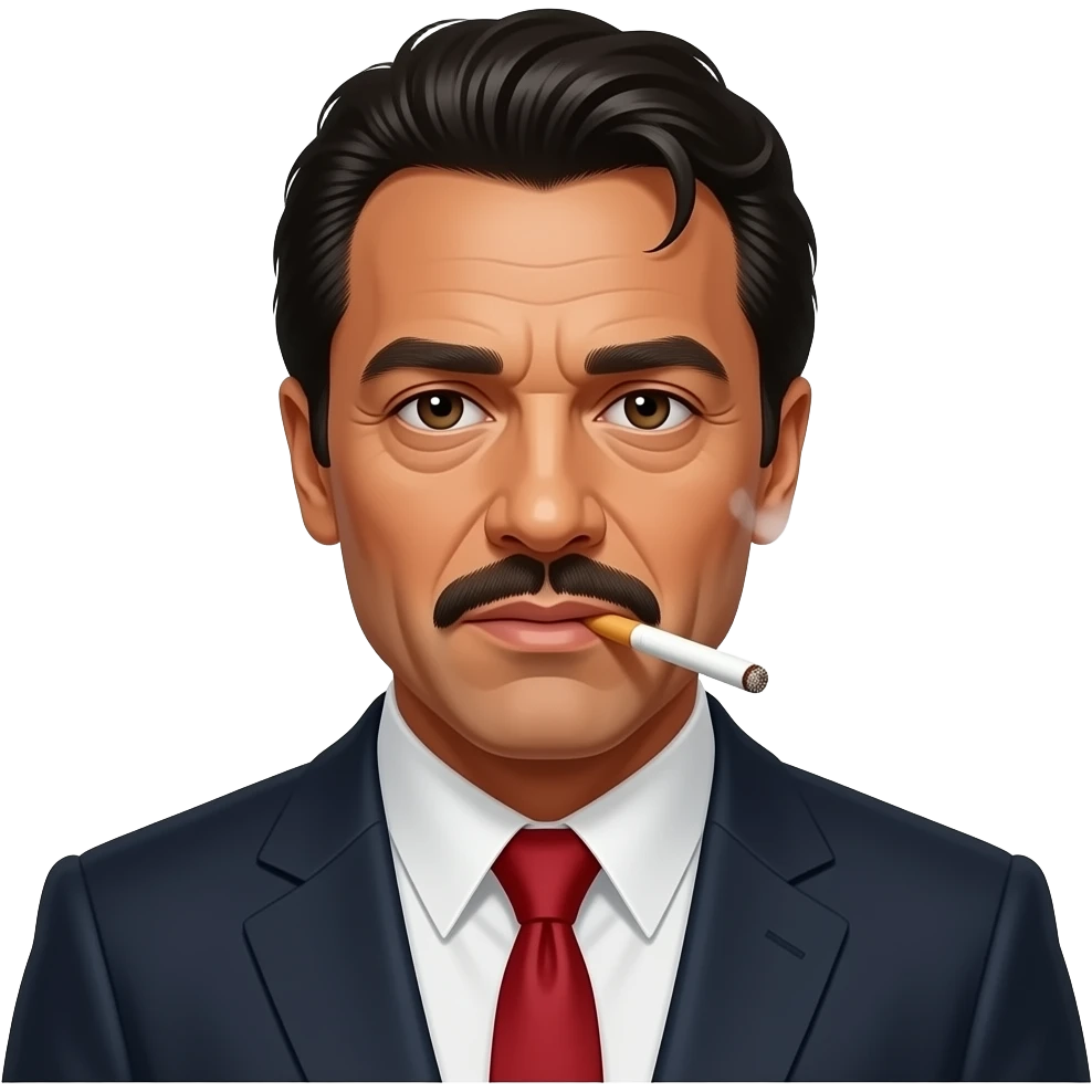 Crea l' emoji di Tony montana che fuma un sigato emoji