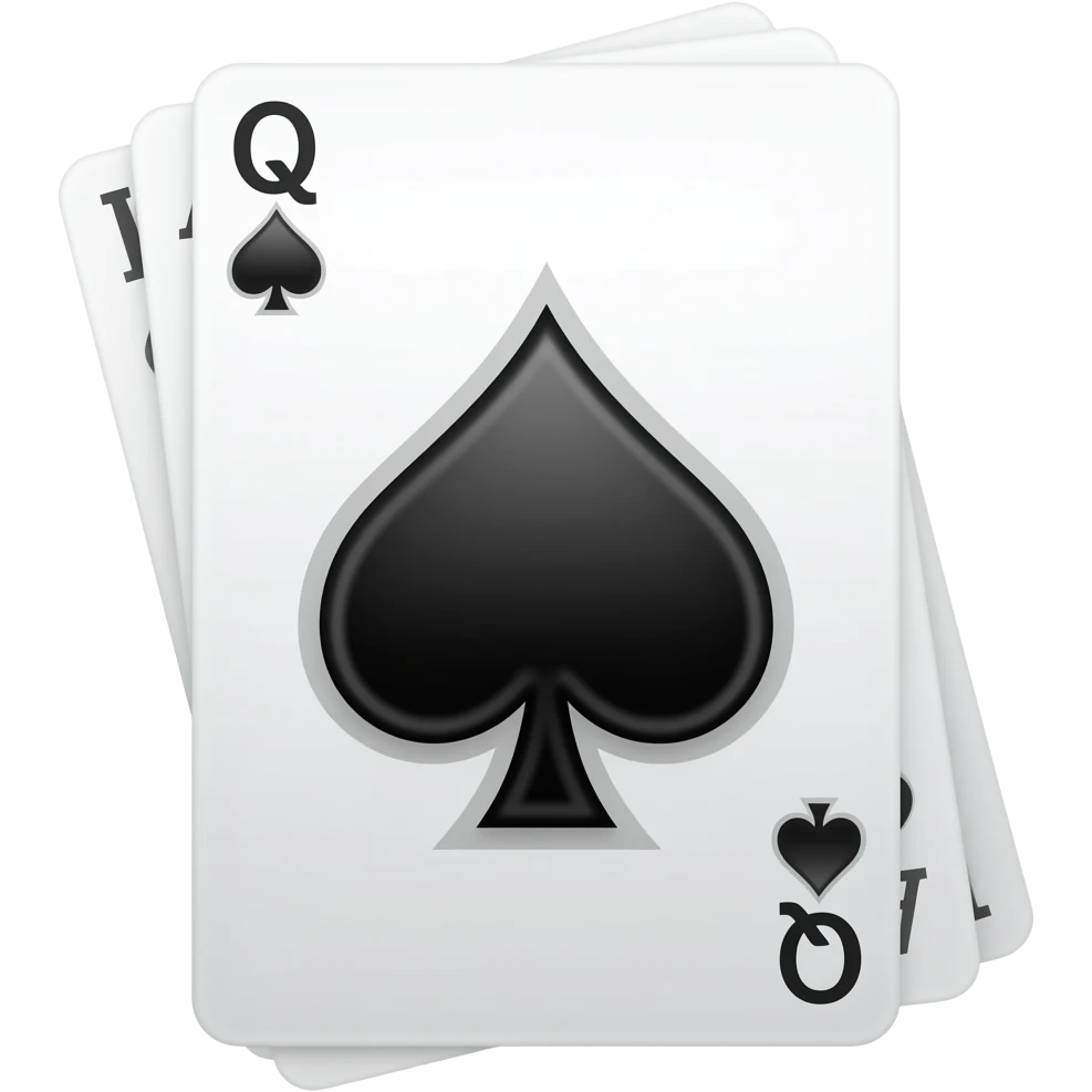spade queen card emoji
