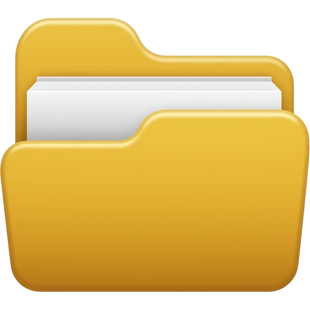 Folder icon what represent management. emoji