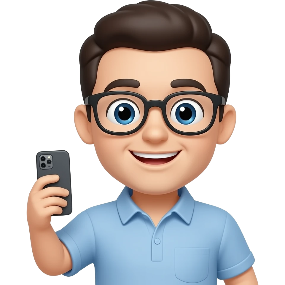 ese bitmoji con un telfono emoji