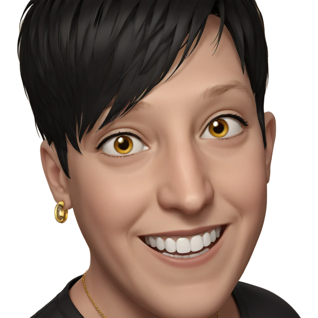 smiling boy with earrings emoji