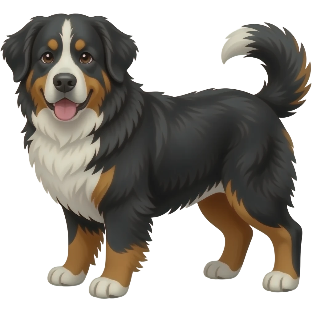 Biggie the  Bernese Monuntain Dog emoji