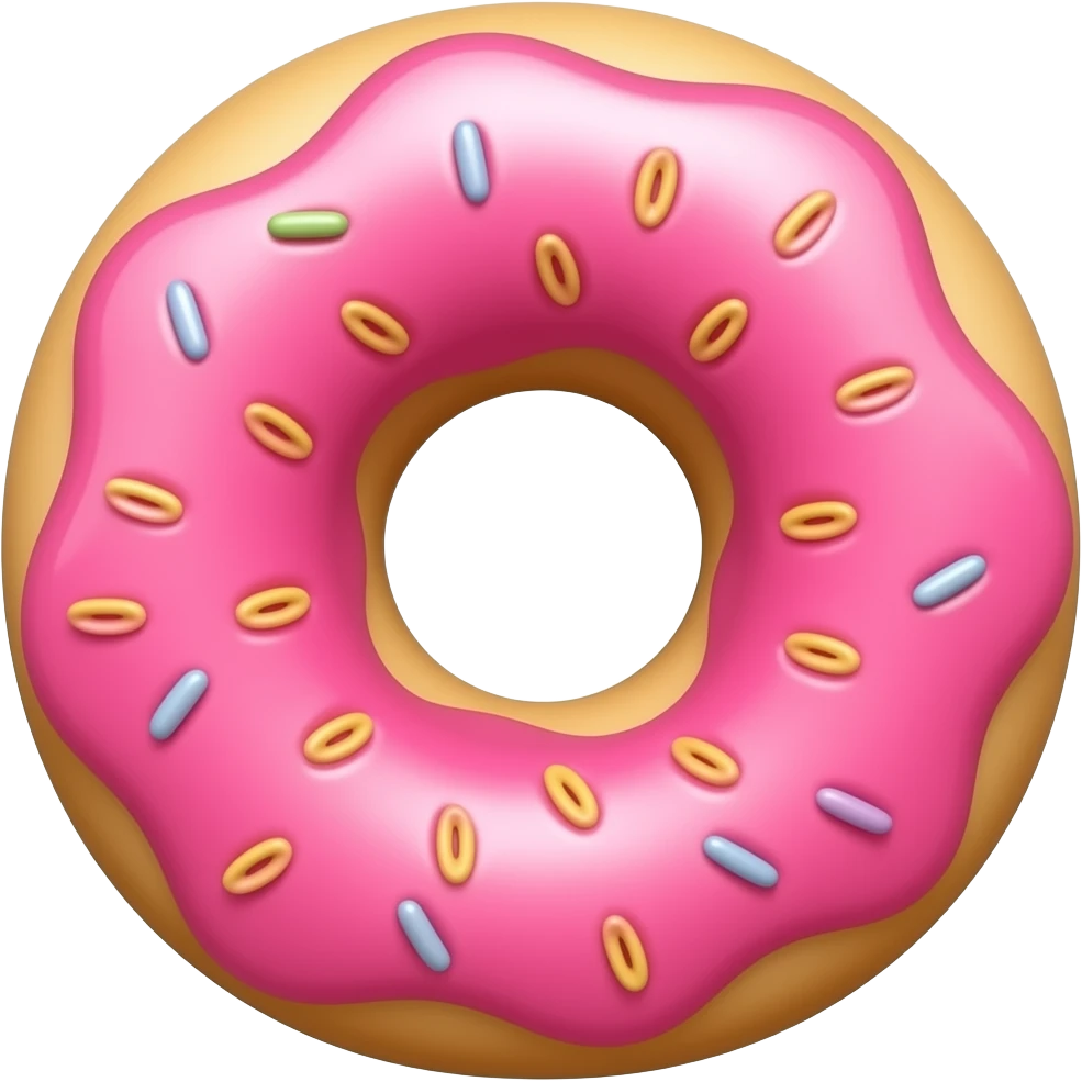 strawberry donut emoji
