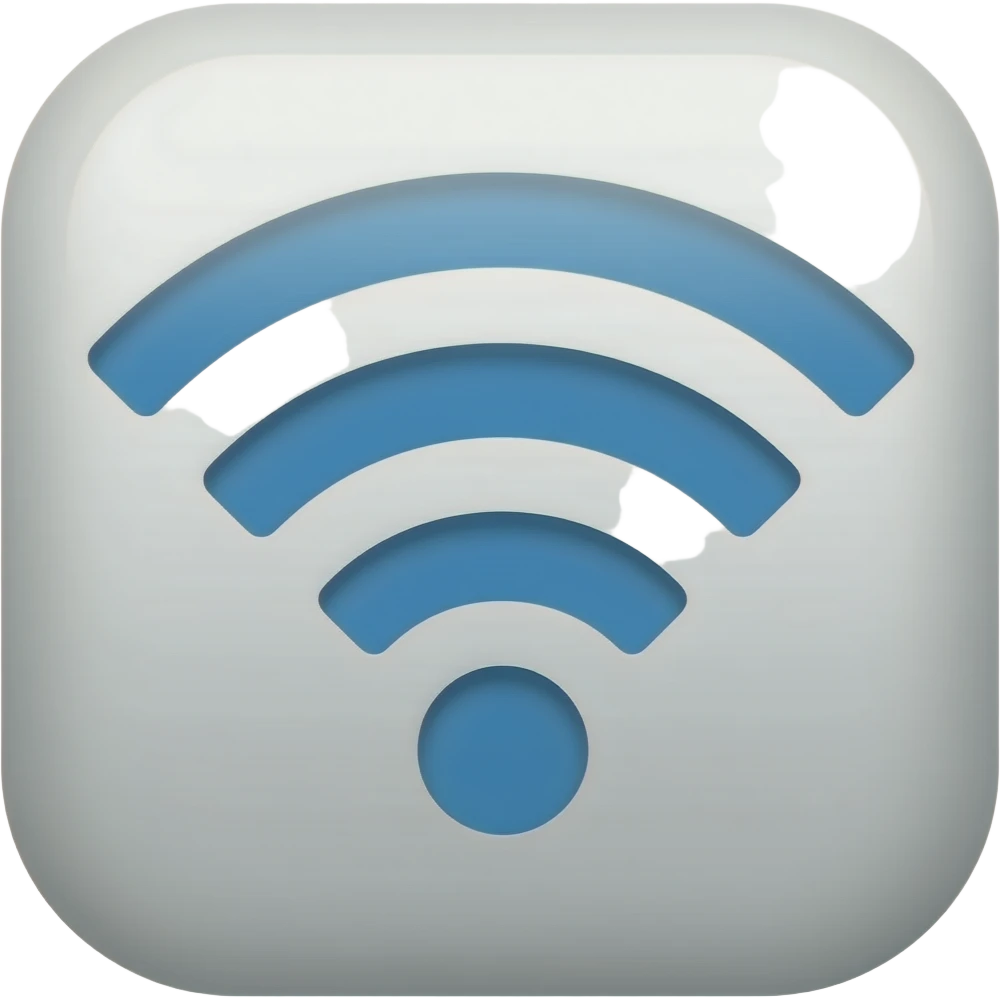Wifi Connection Instable - ios style emoji