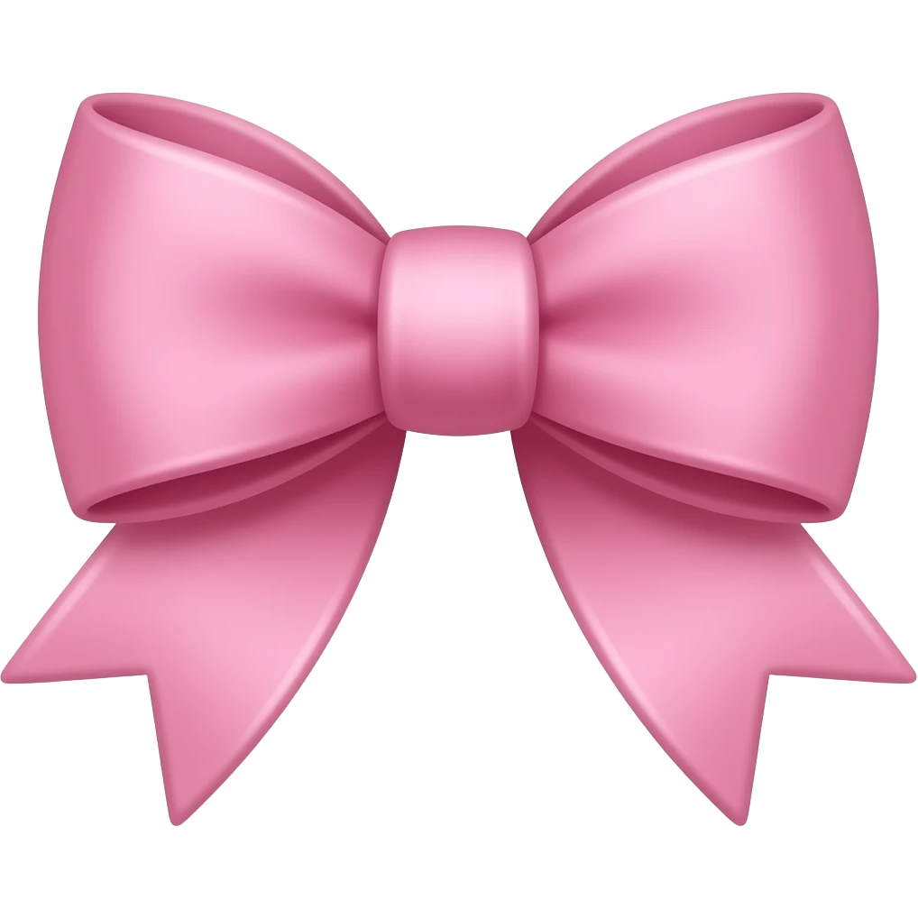 moño rosa emoji