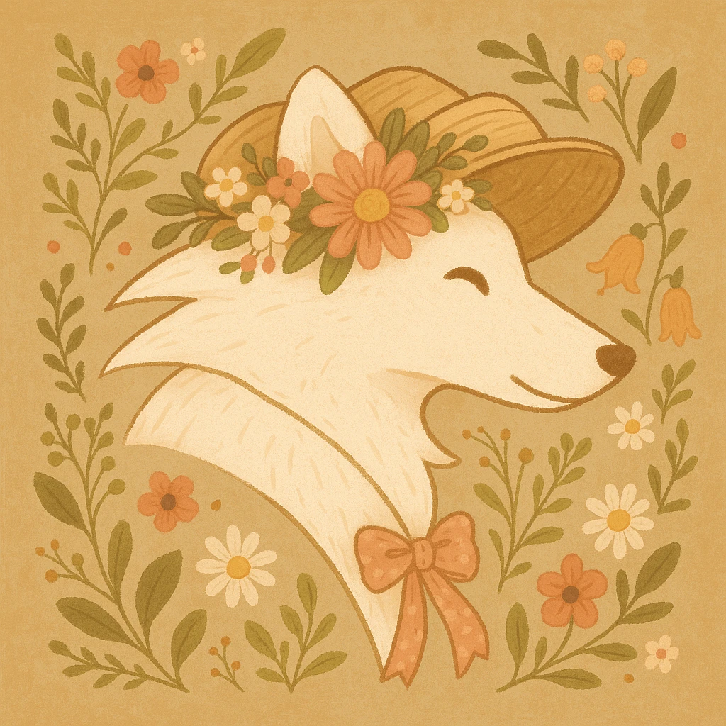 Give the Overwolf logo a cute cottagecore makeover emoji