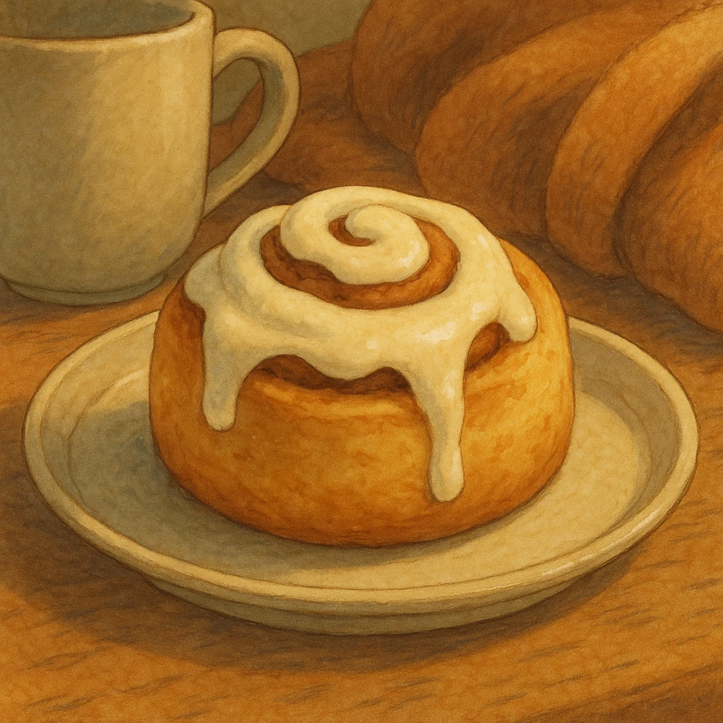 cinnamon roll, cozy emoji