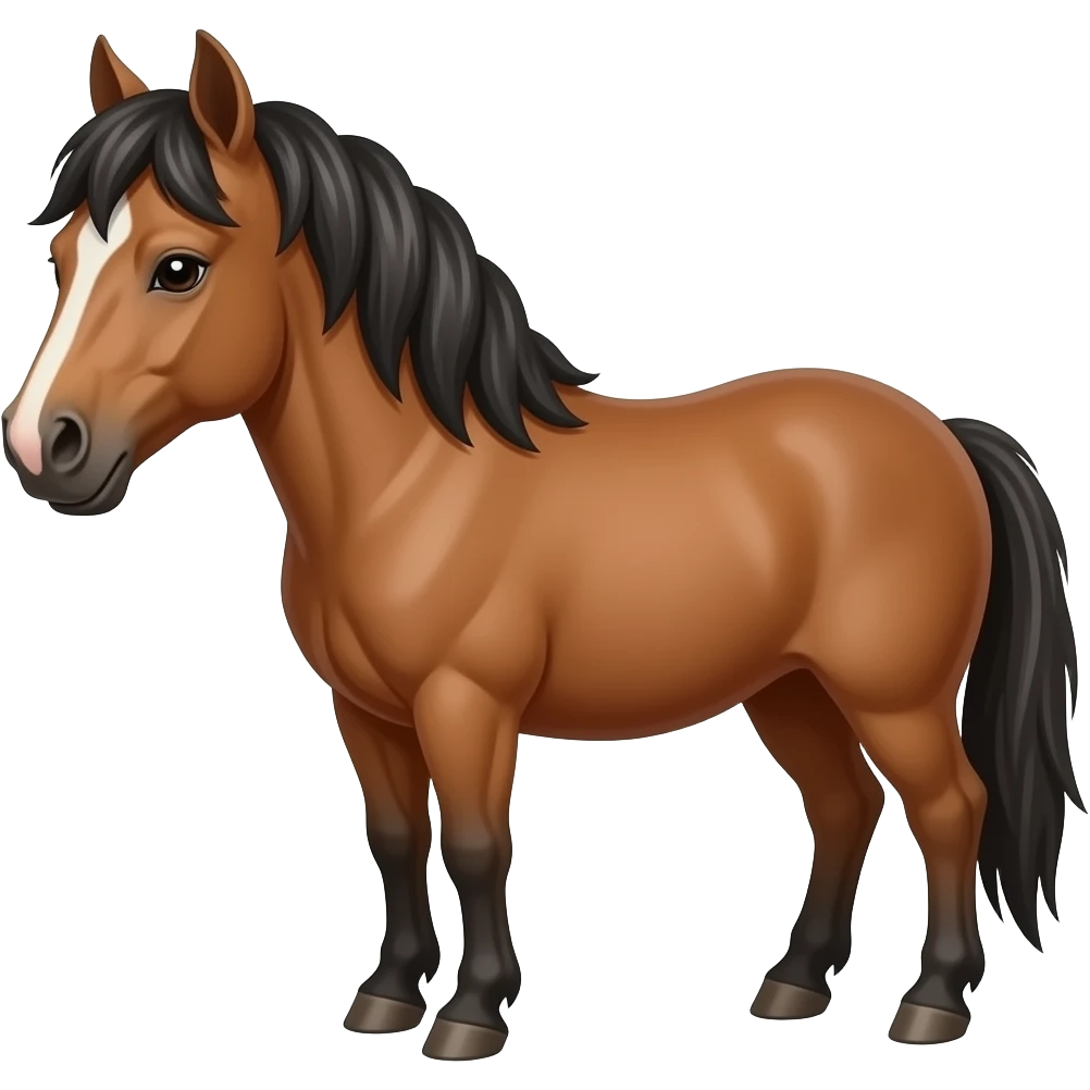 miniature horse emoji no background emoji