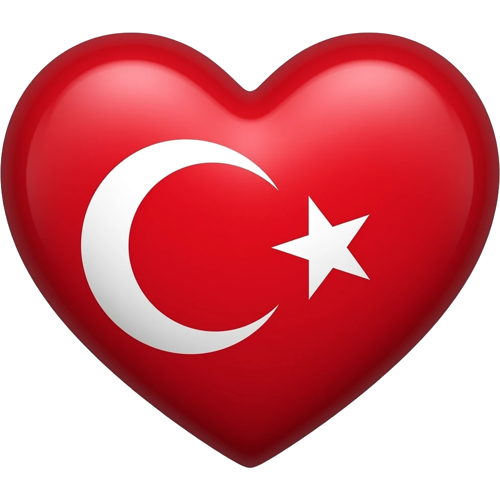 Turkeyflag heart emoji