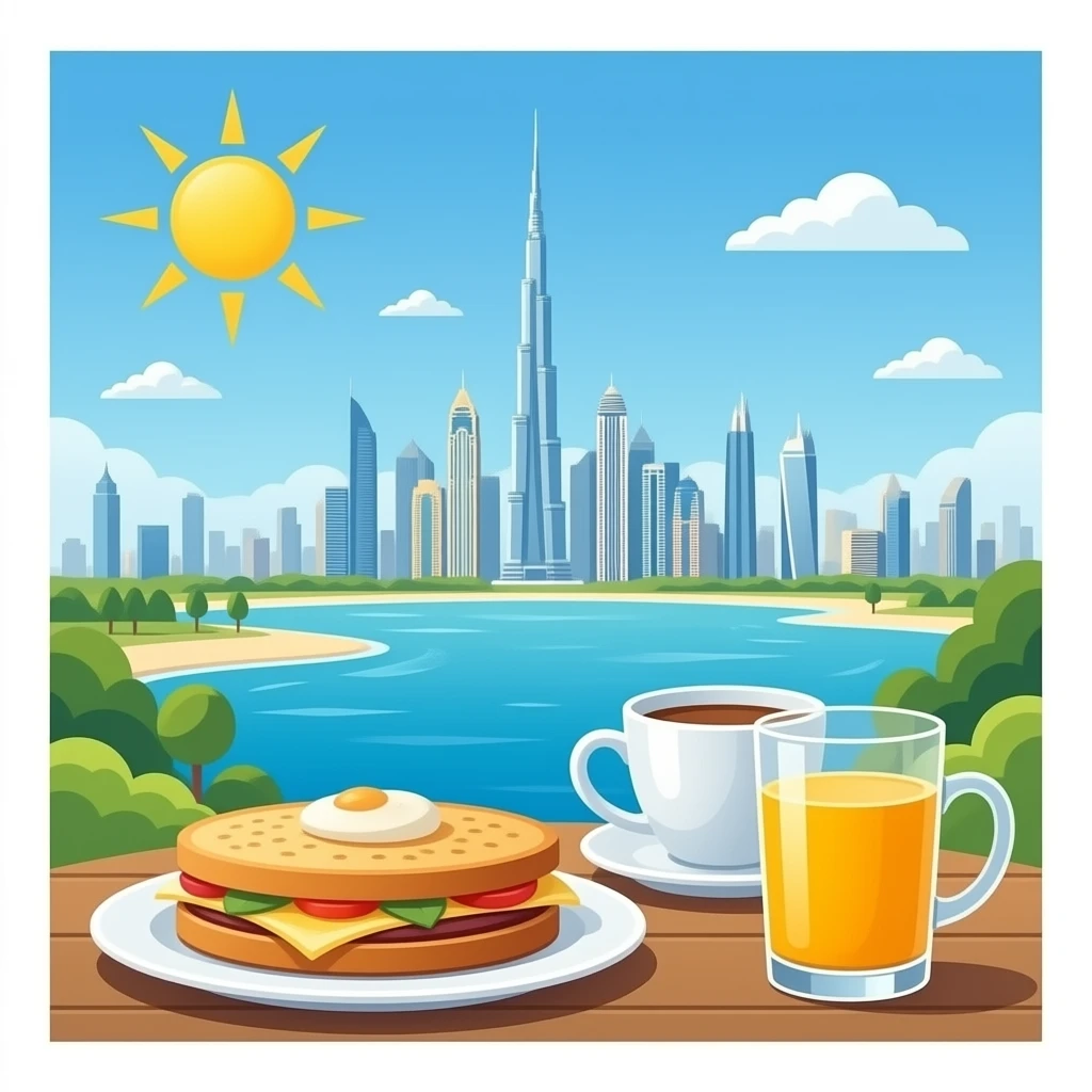 Breakfast in Dubai emoji