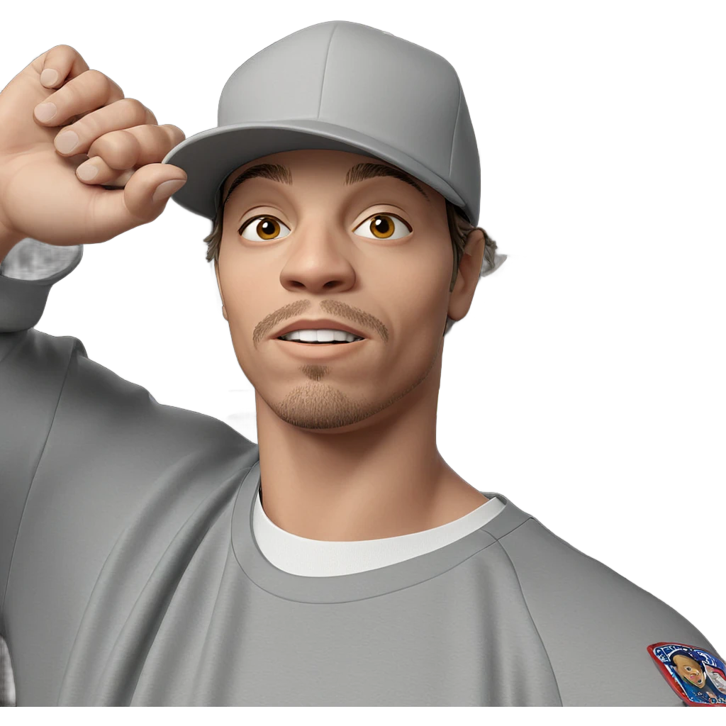 boy in baseball cap emoji