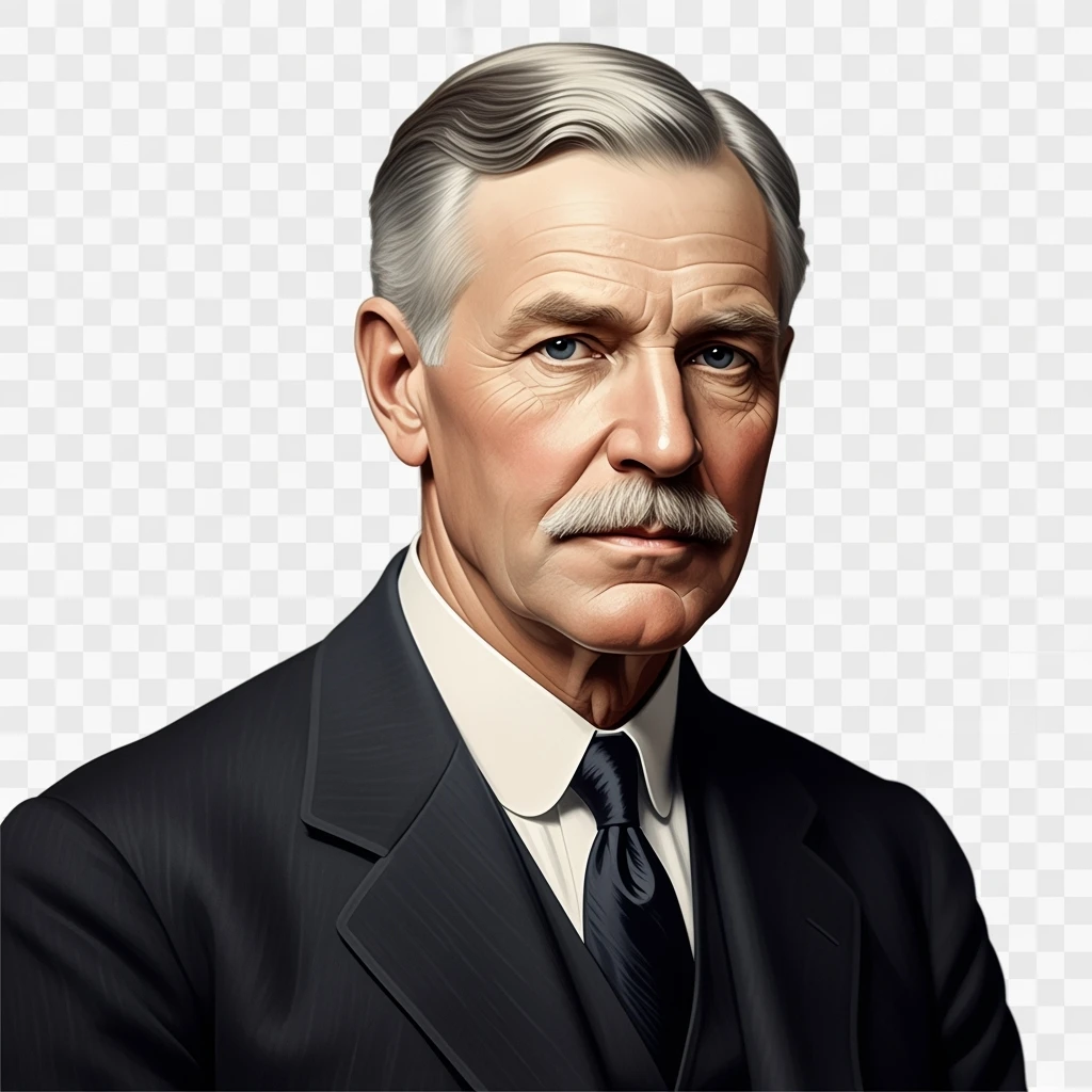 Generate in realistic style Henry Ford. png on transparent background emoji