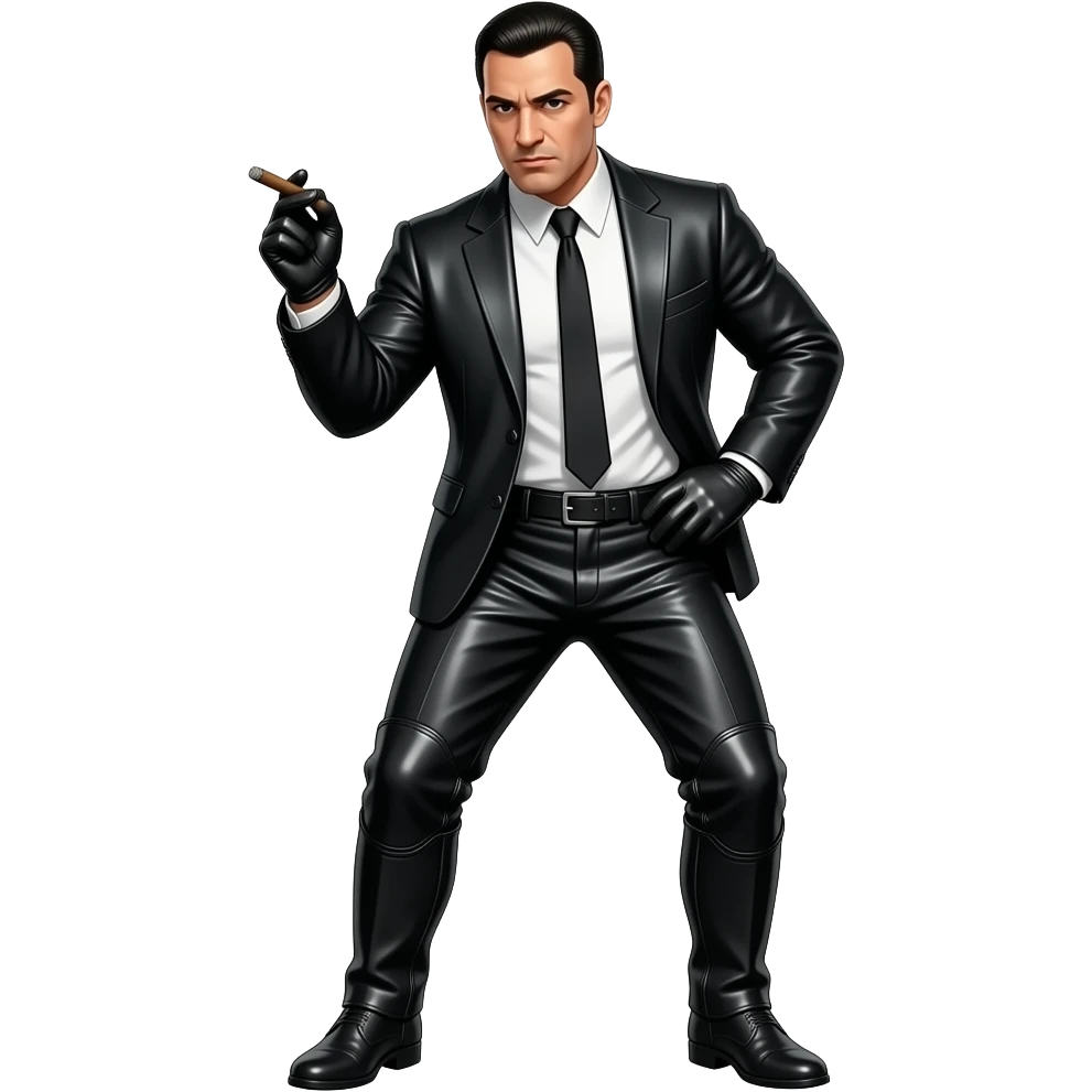 italian mobster dancing in leather chaps emoji