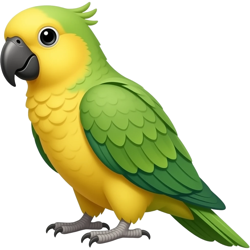 Perico amarillo con verde emoji emoji