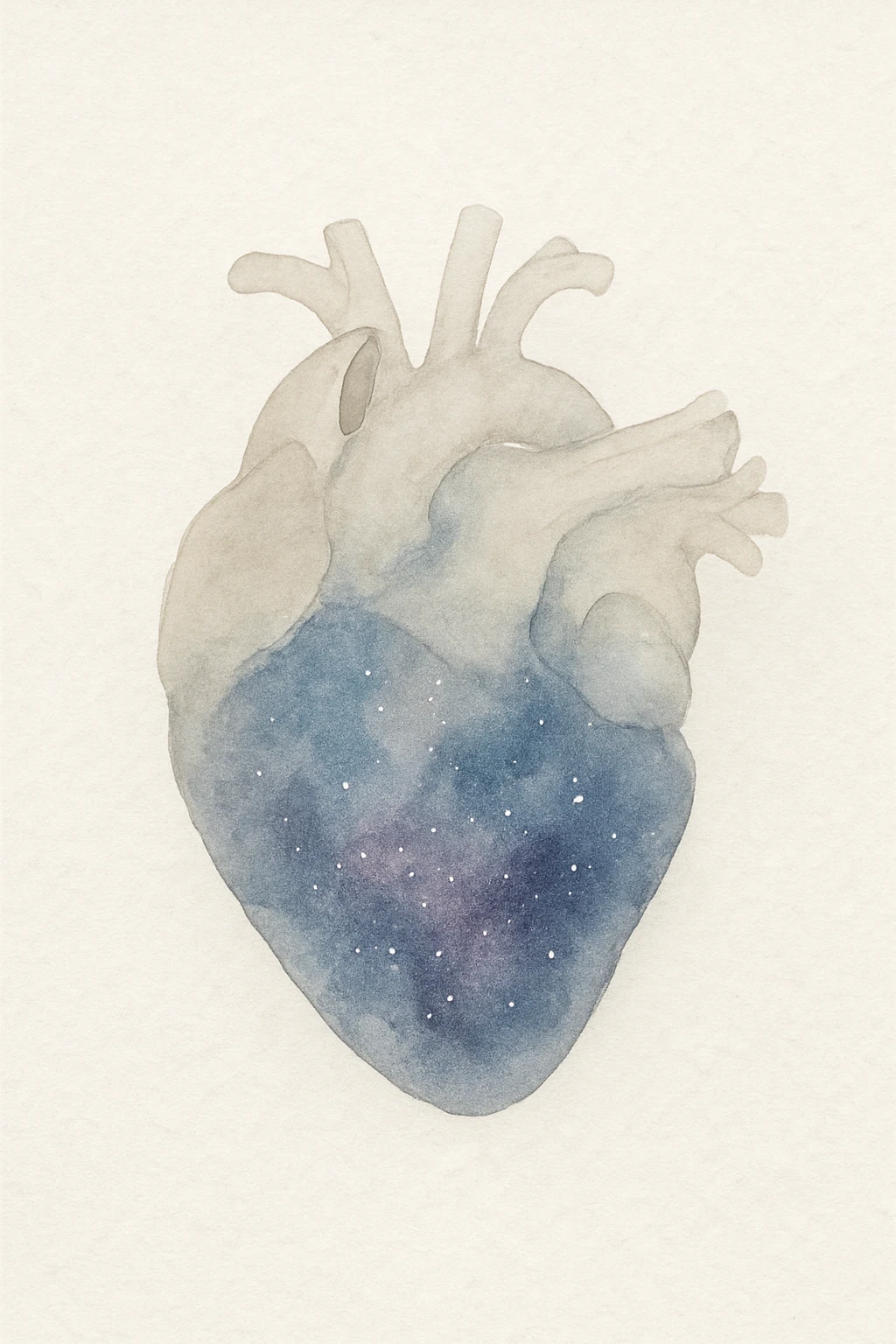 ultra detailed illustration of a heart with a cosmic nebula pattern emoji