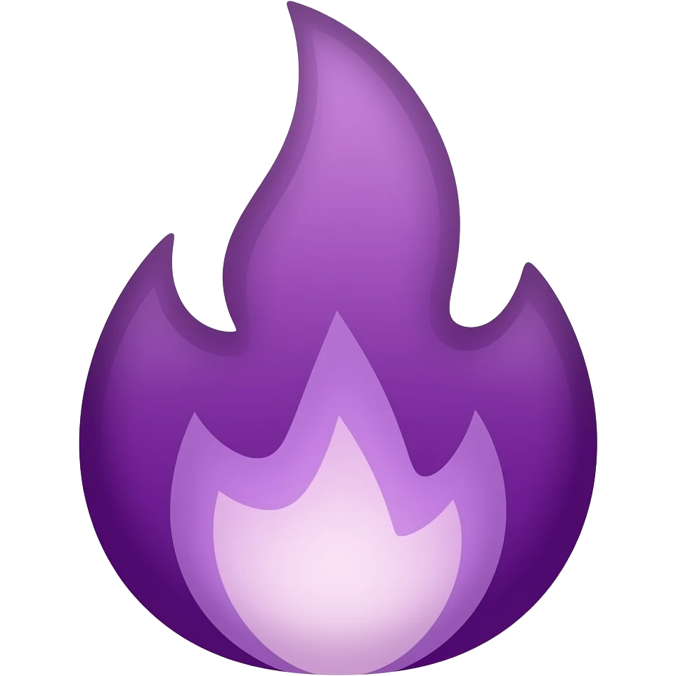 Purple fire emoji