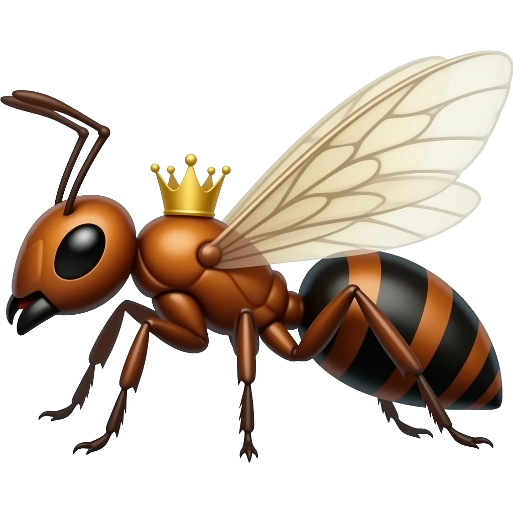 Queen Ant with Wings emoji