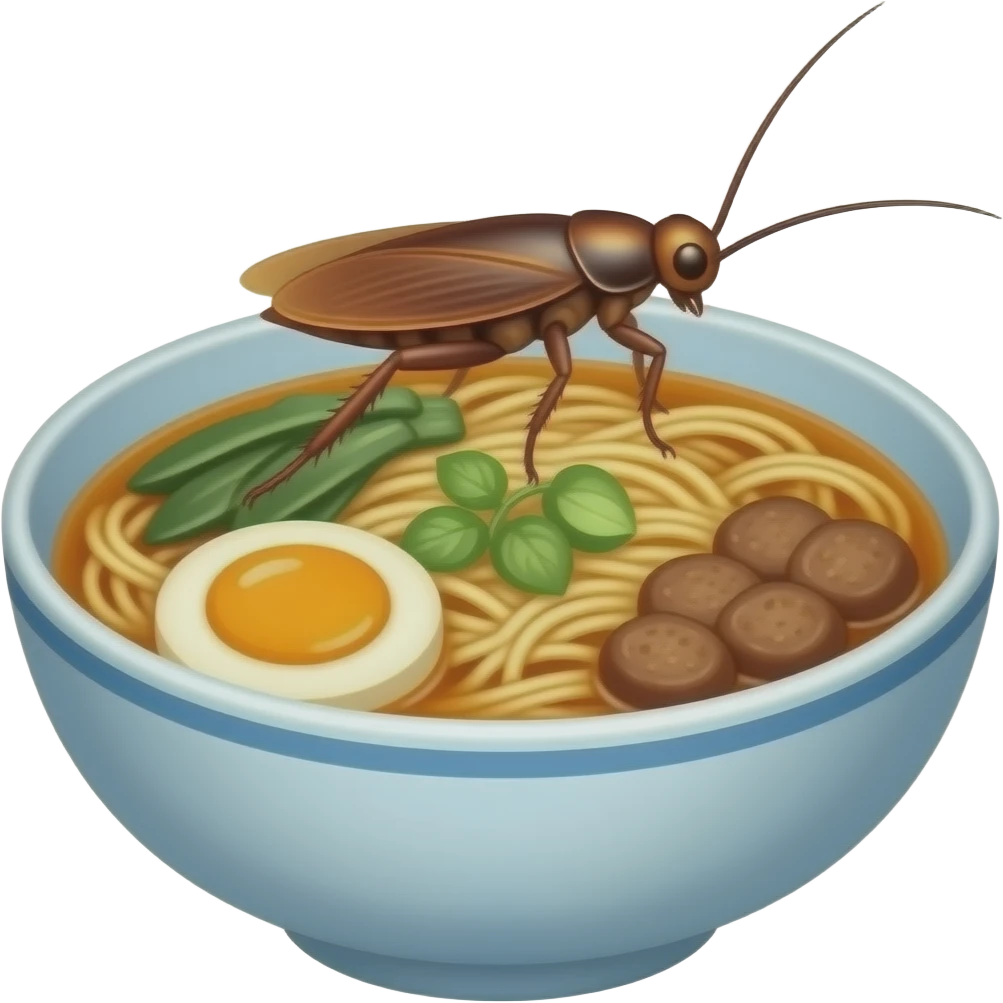 cockroach ramen emoji