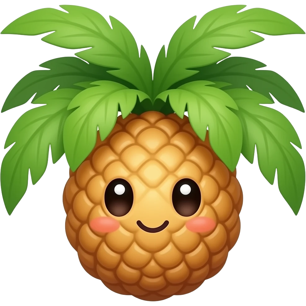 Kawaii fruto de palma europea emoji