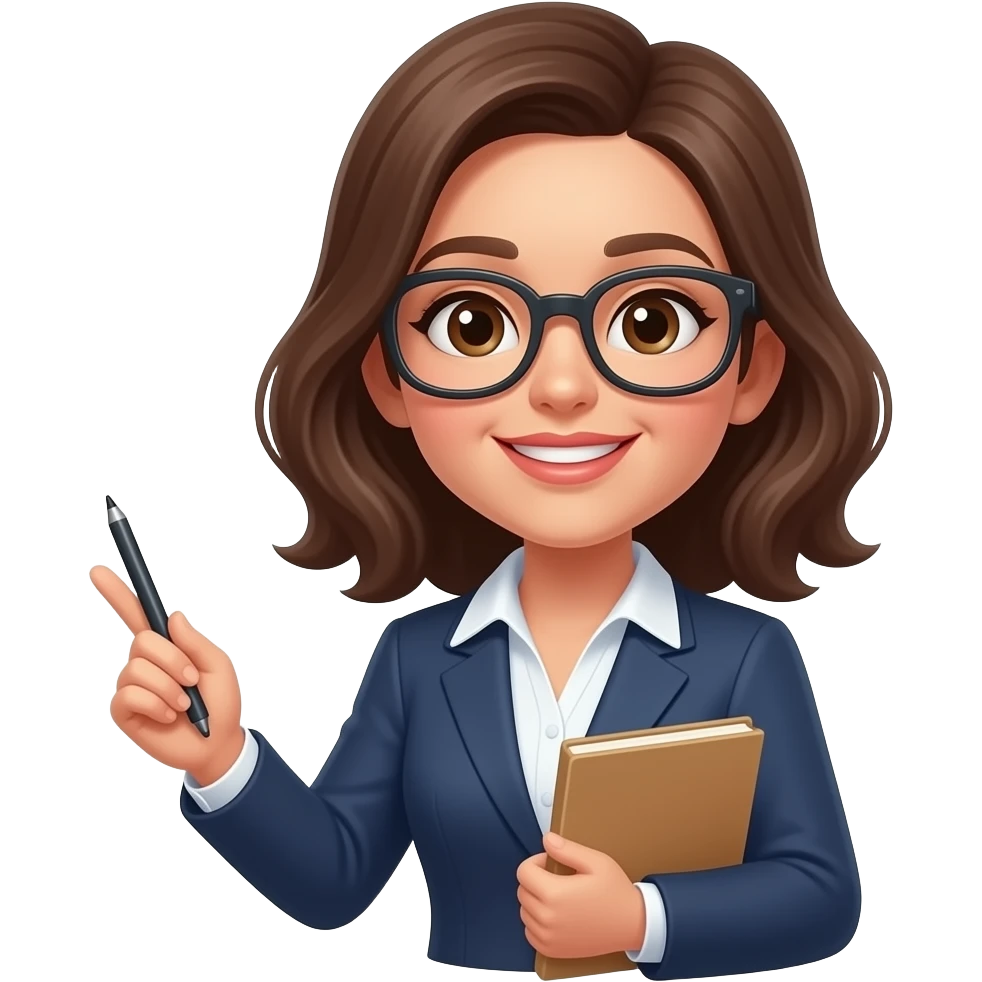 Profesora dando clases emoji