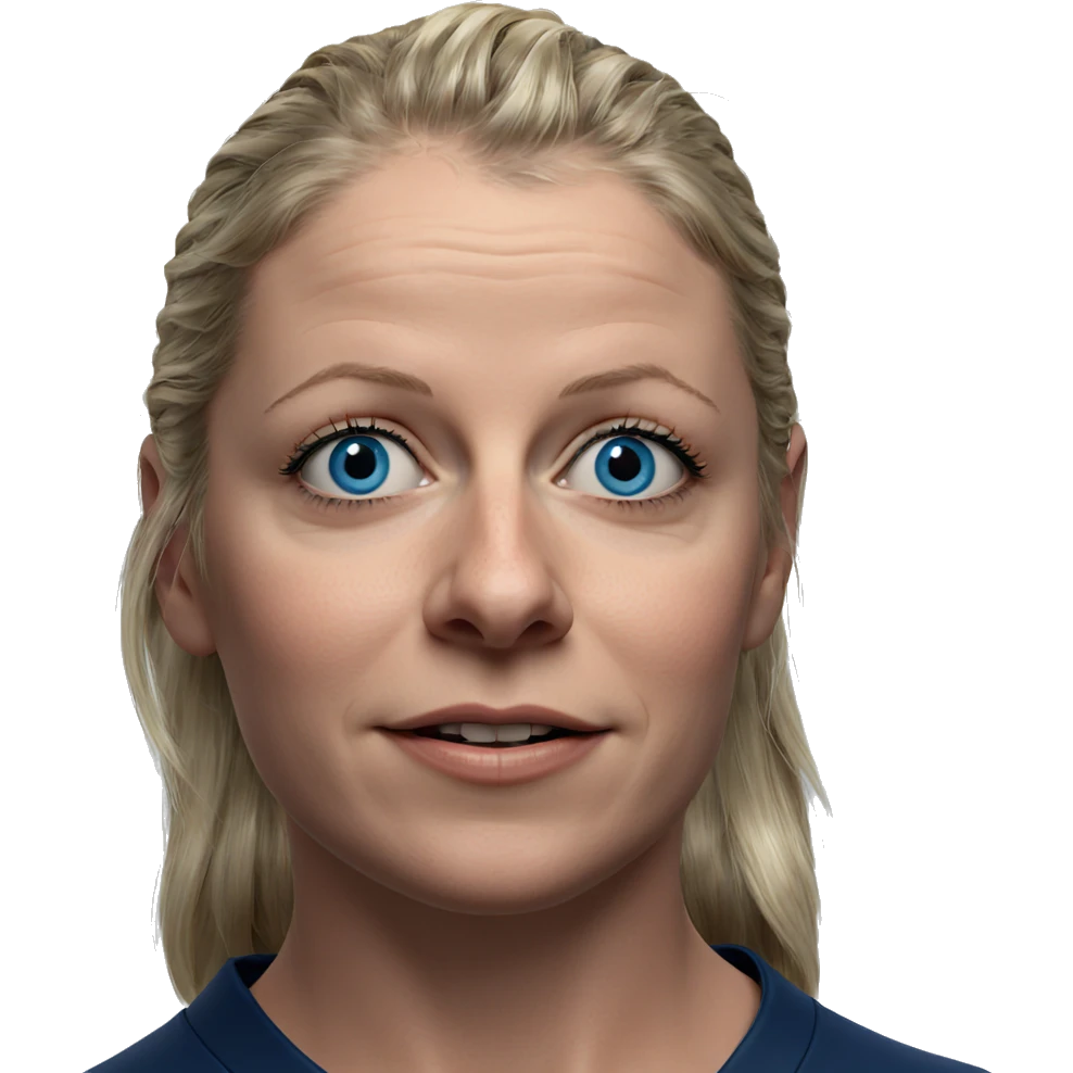 blonde girl with blue eyes emoji