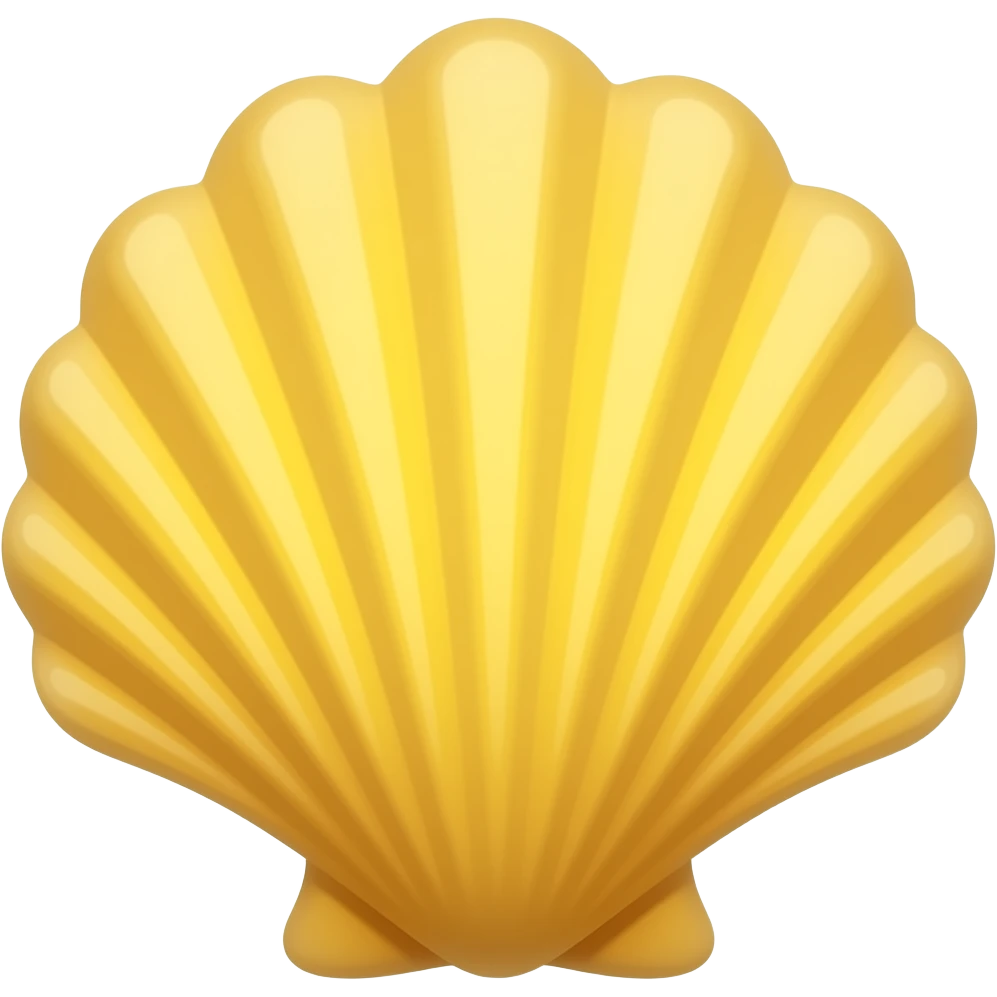 Concha de vieira amarilla (la del camino de santiago)) emoji