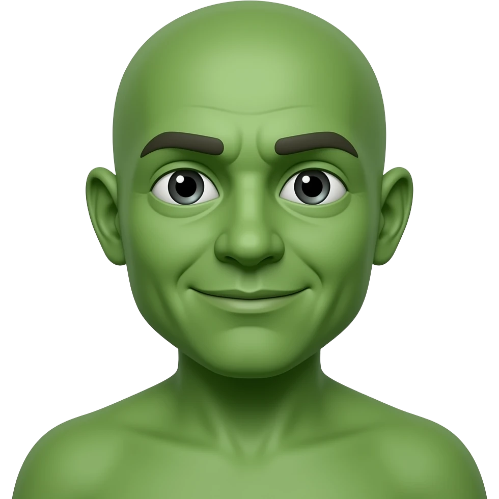 green skin character emoji