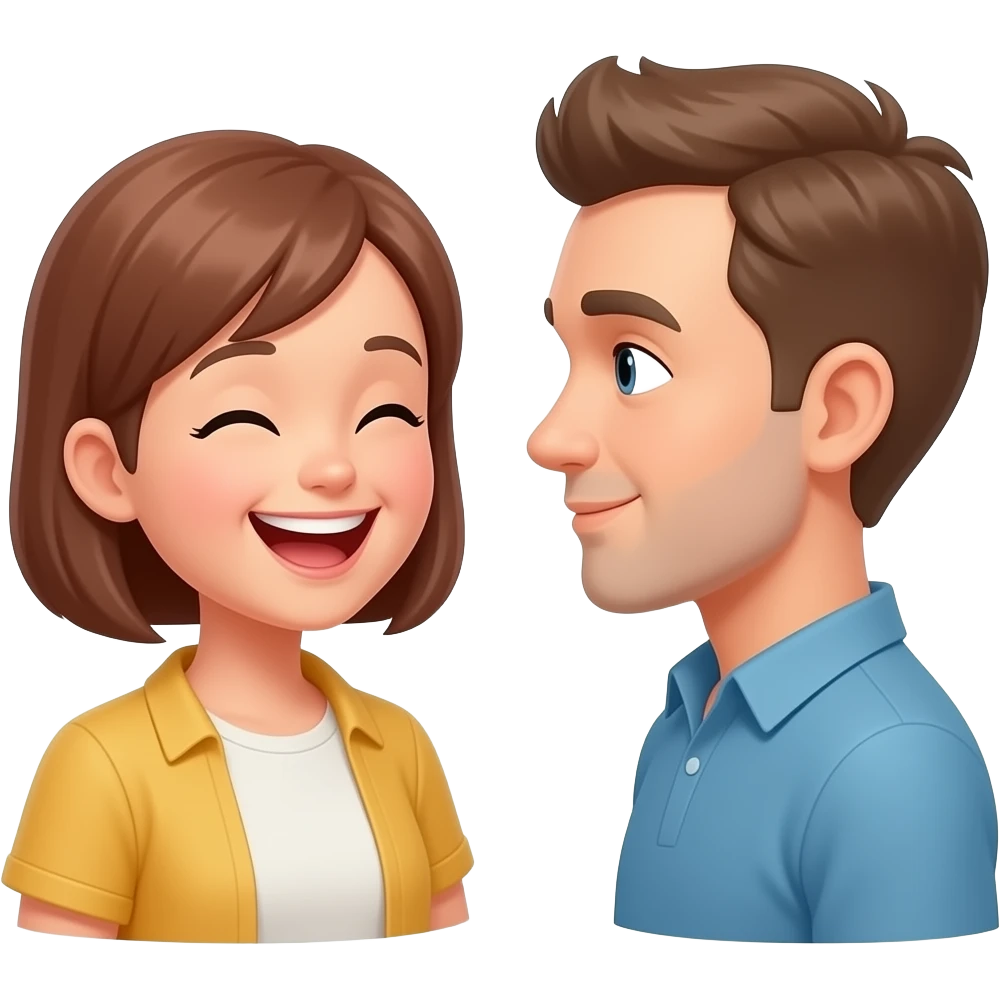 persona riéndose de otra emoji