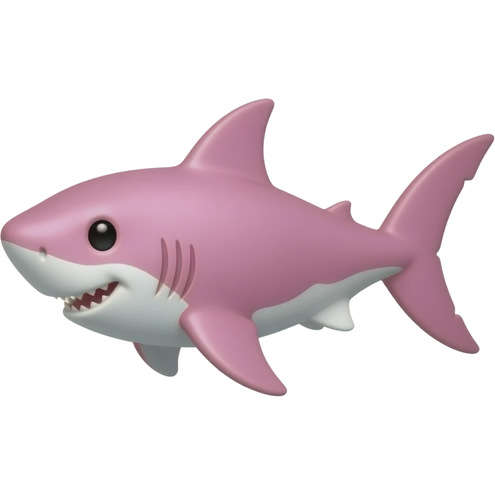 Tiburón rosita emoji