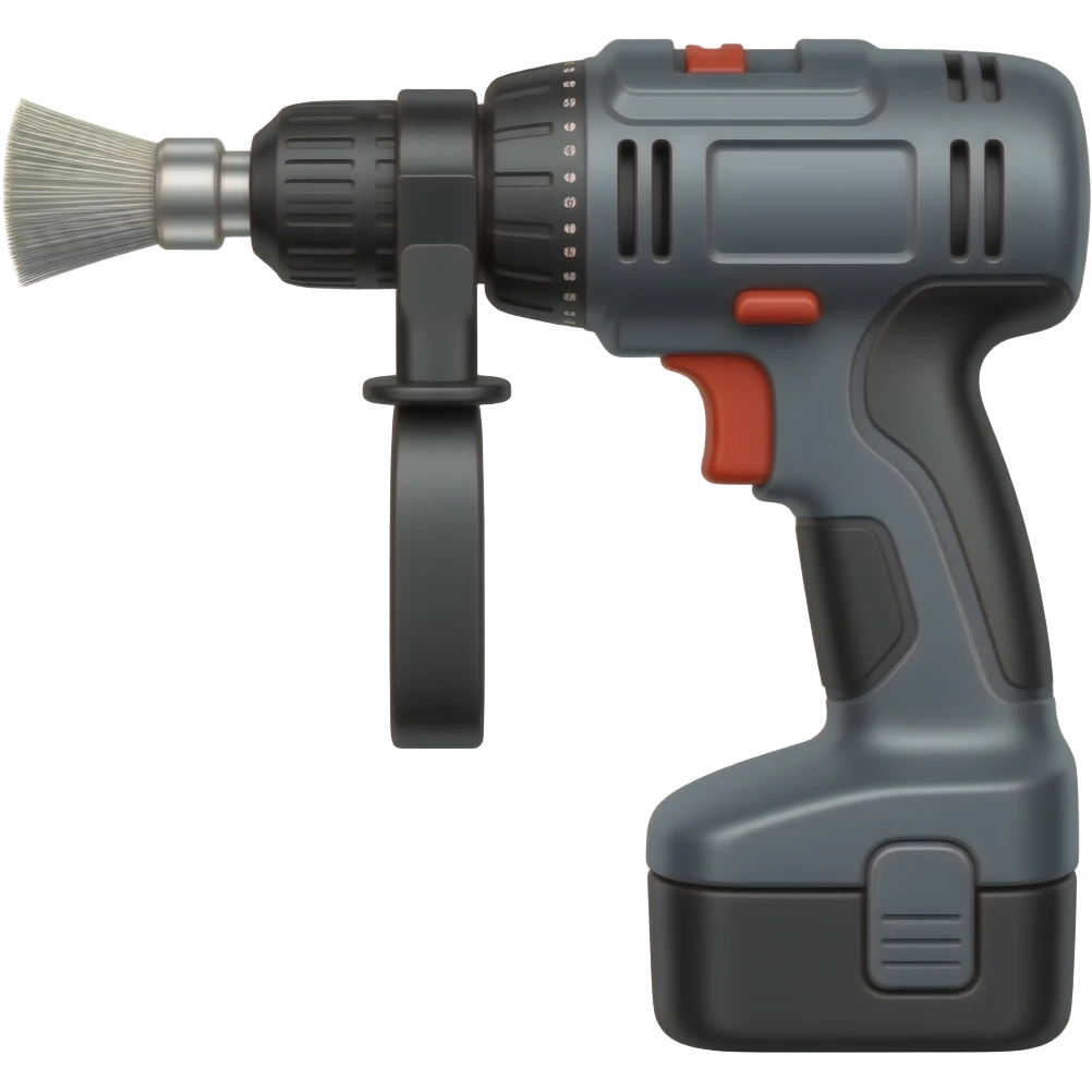 drill with brush attached emoji