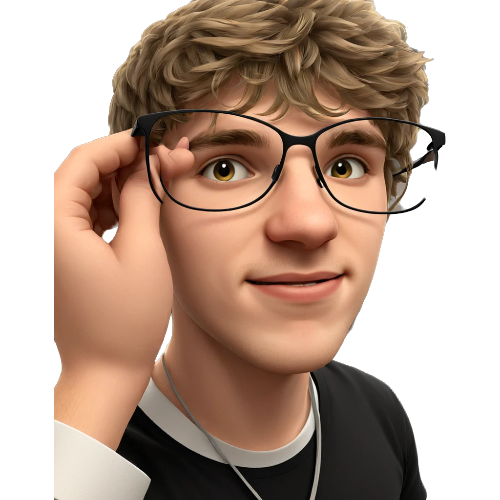 smiling boy in black shirt emoji